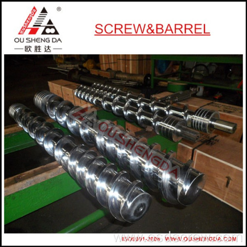 90mm Bimetal extruder screw barrel for PVC PP film blowing
